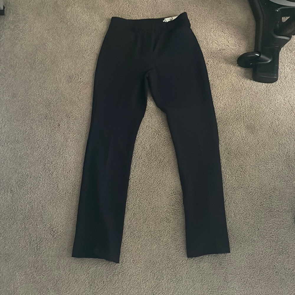 navy blue columnist pants